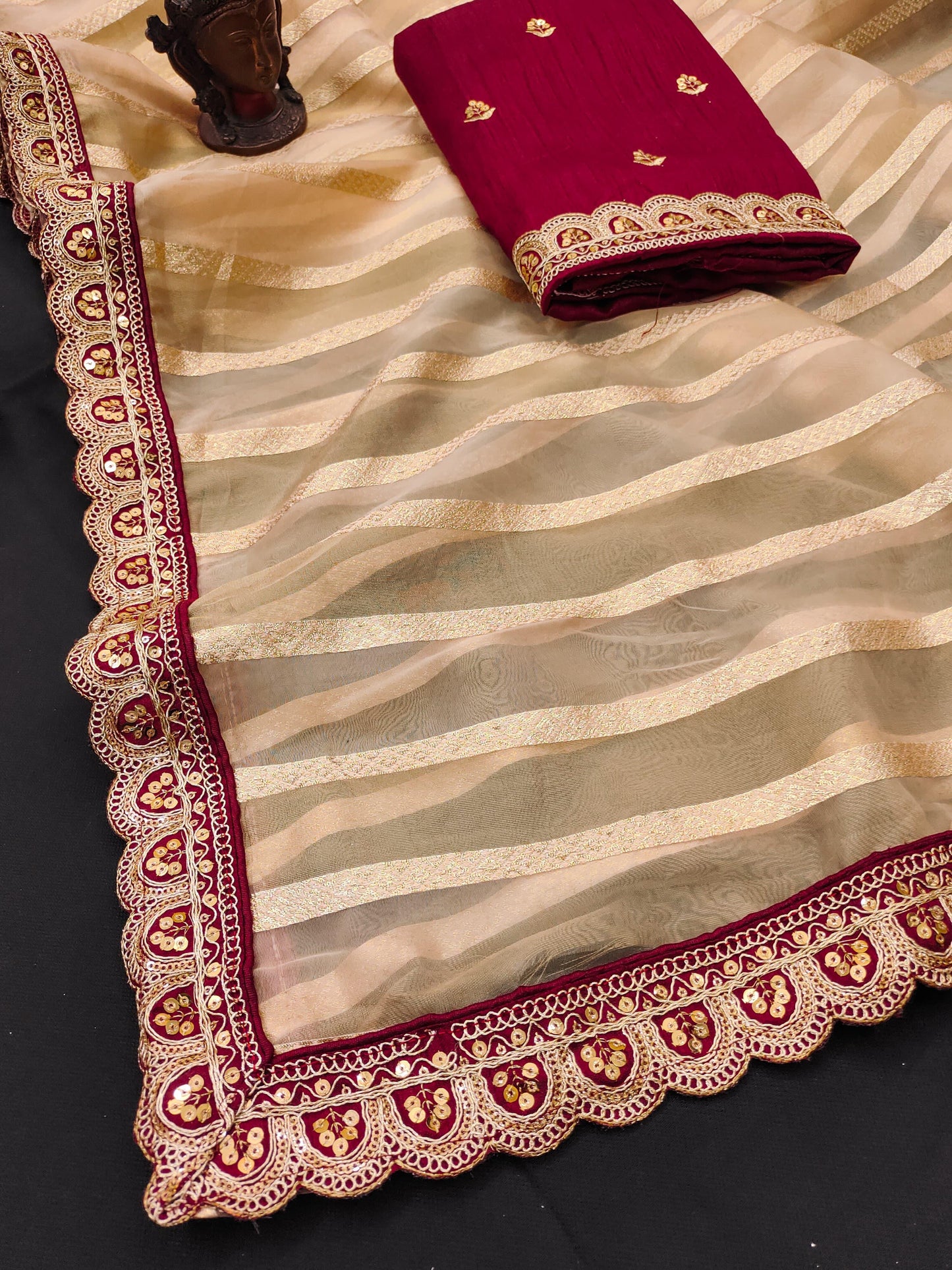 Pure banarasi soft organza silk