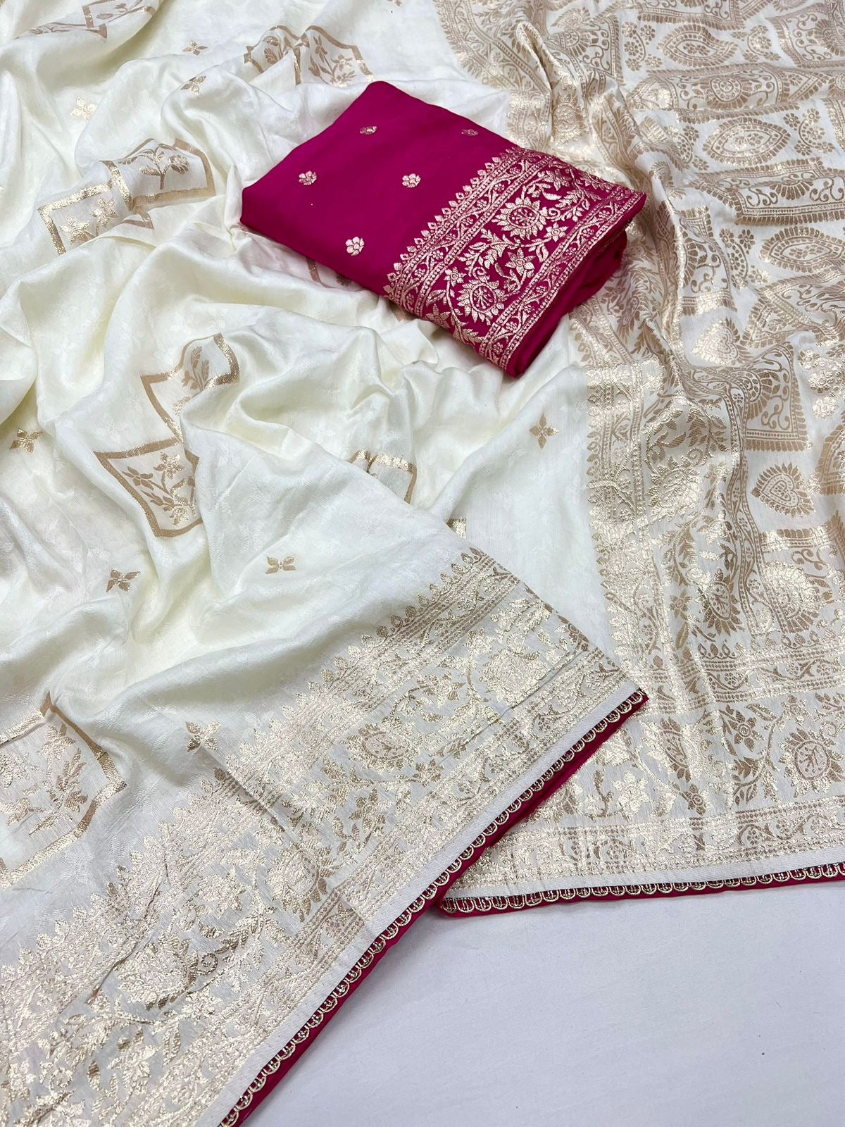 Muslin Silk zari saree