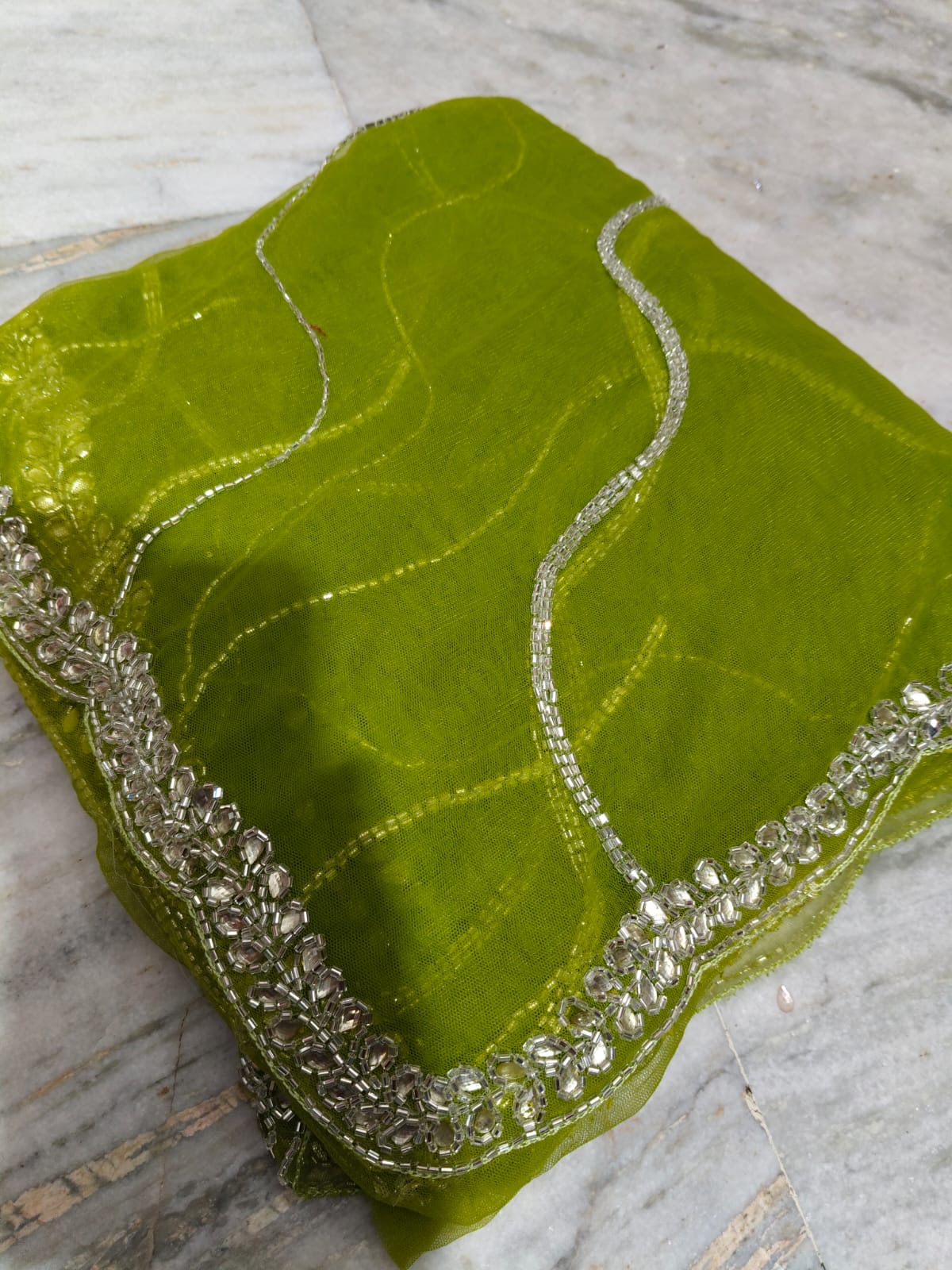 Payal design net handwork saree
