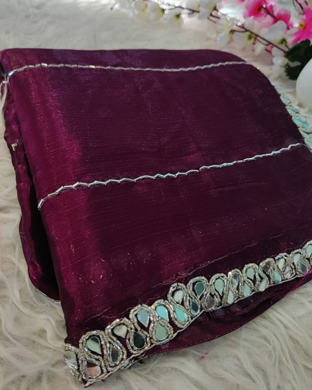 Jimmy Choo mirror handwork