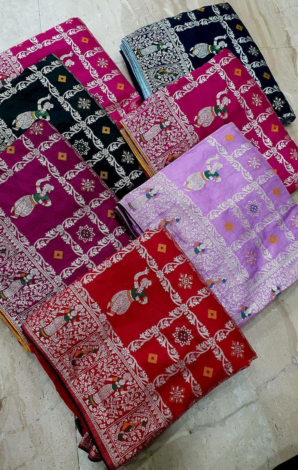 Zari Bandhej Saree
