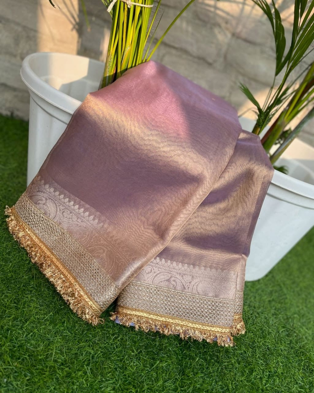 Banarasi SOFT GLASS TISSUE SILK saree