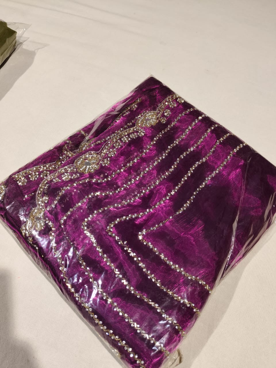 Fendy handwork chain design saree