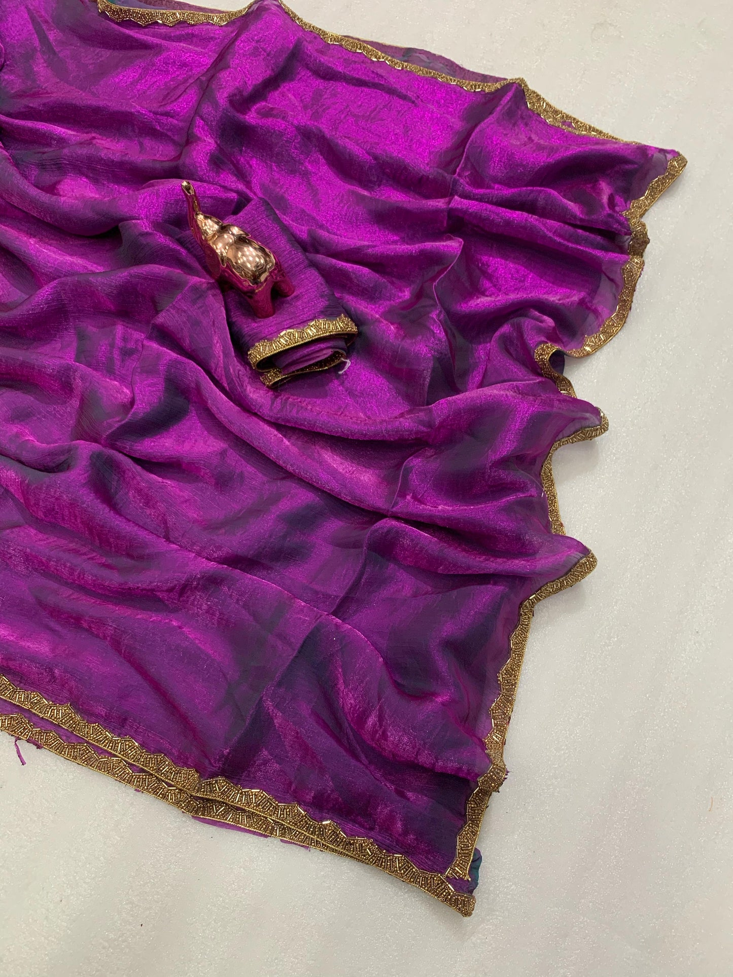 Two Tone Fendy Chiffone saree
