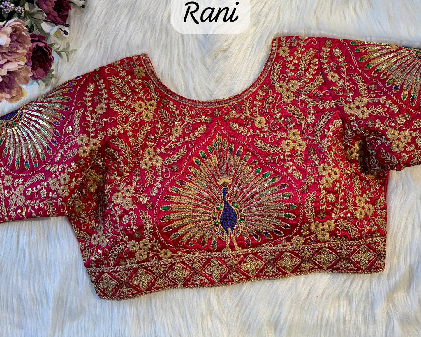 PEACOCK BRIDAL BLOUSE