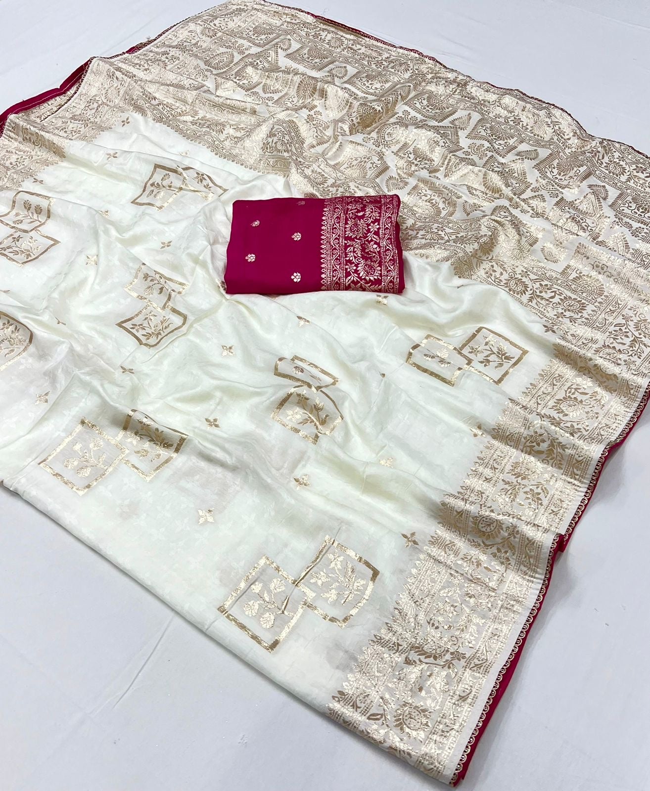 Muslin Silk zari saree