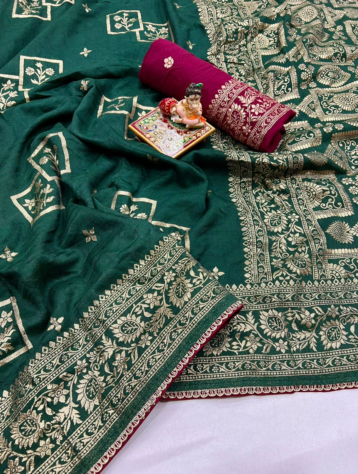 Muslin Silk zari saree