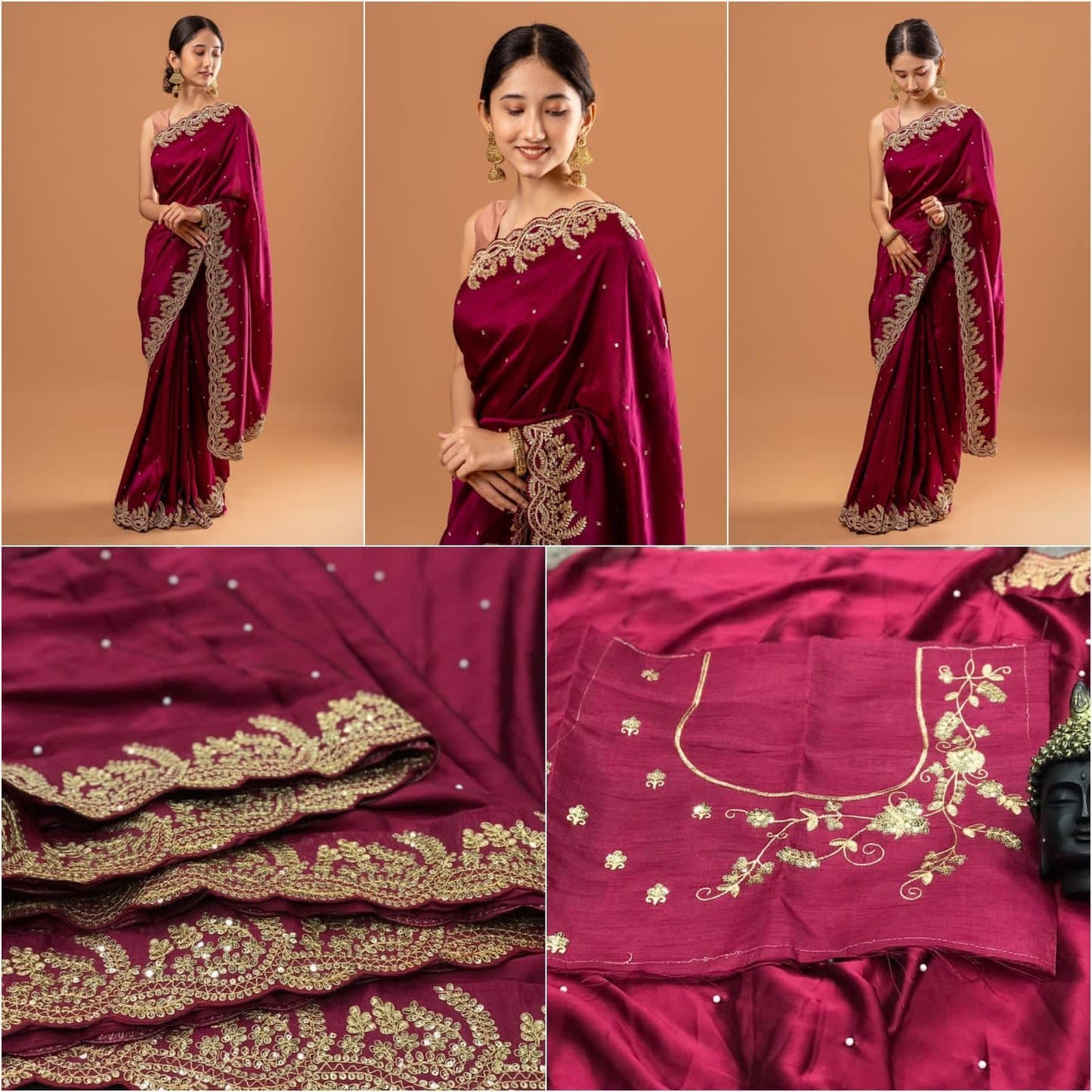 RANGOLI SILK ON BEAUTIFUL WORK