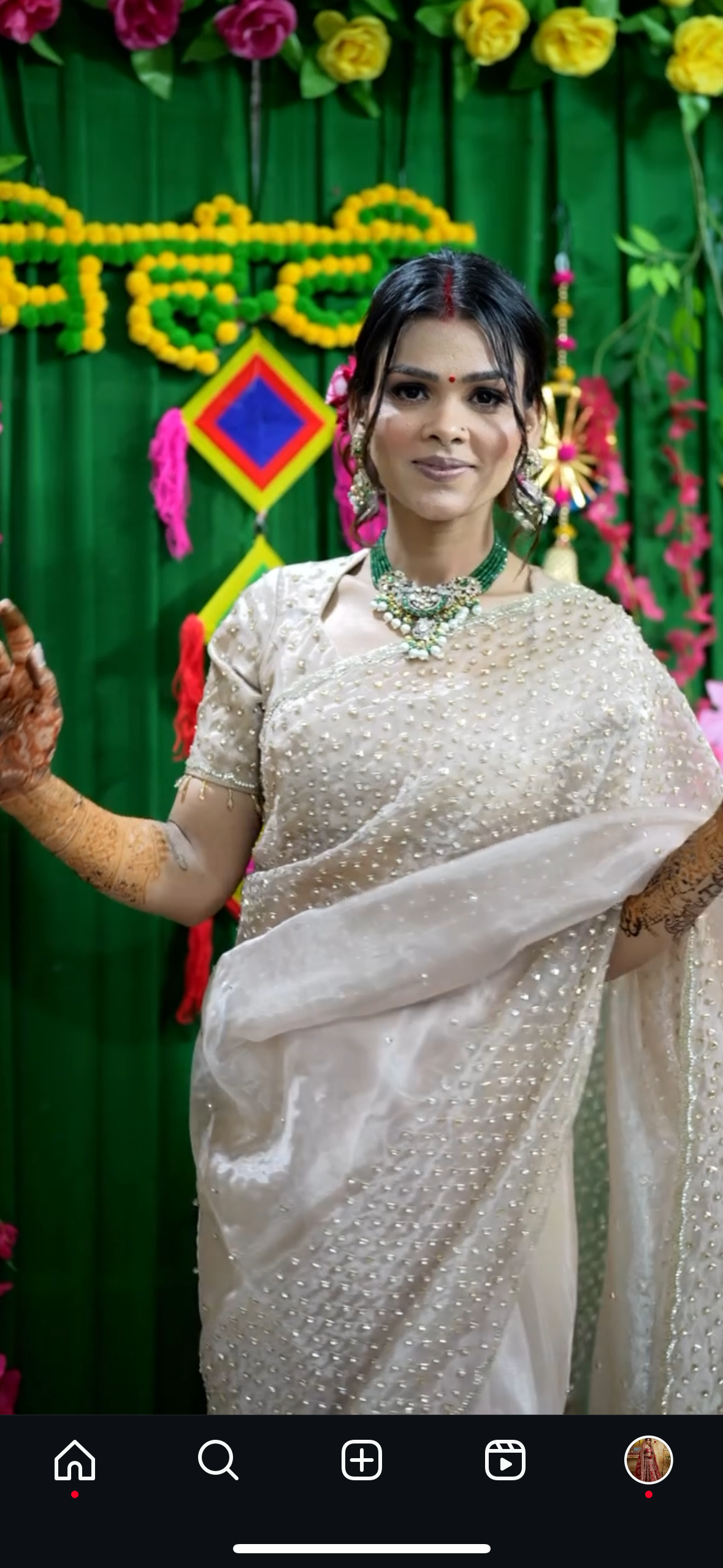 Crystal Tissues saree