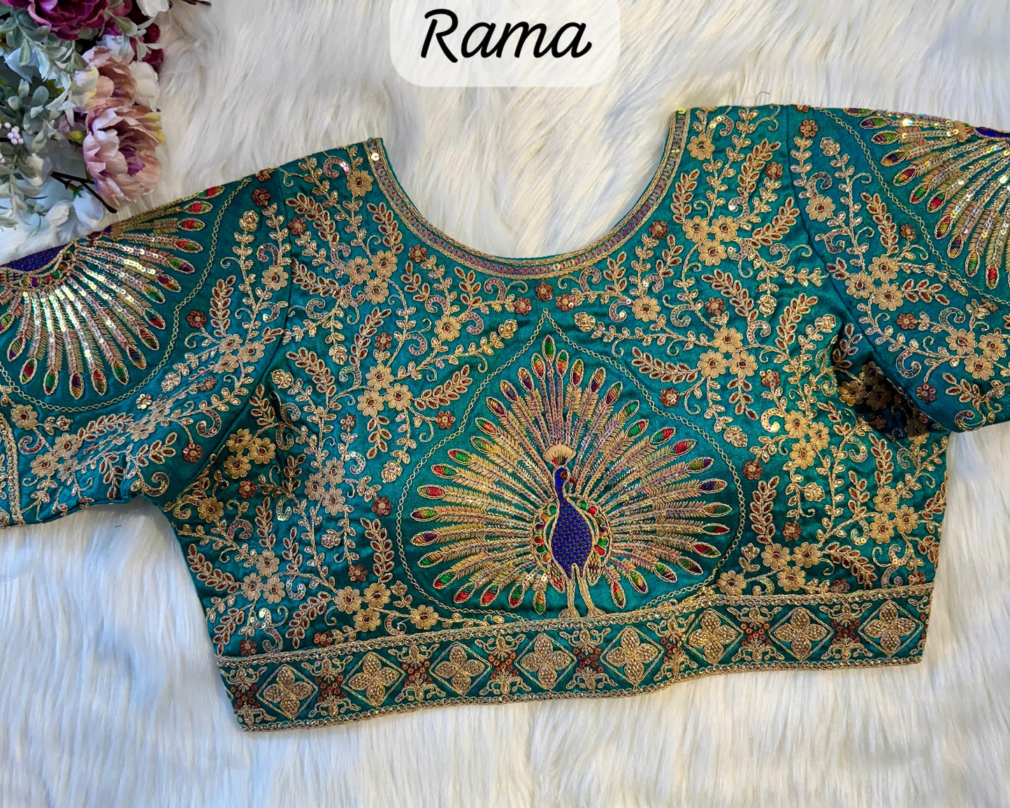 PEACOCK BRIDAL BLOUSE
