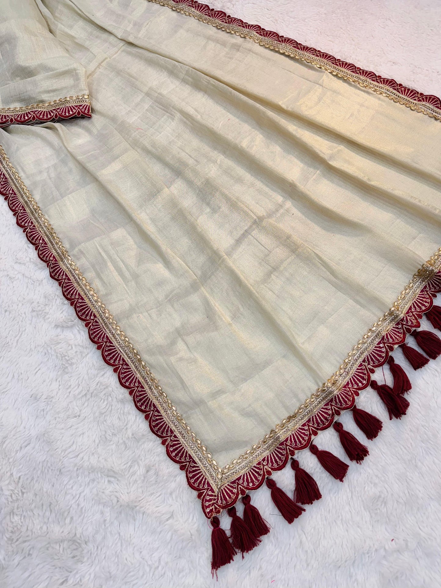 Golden Tissue Soft saree