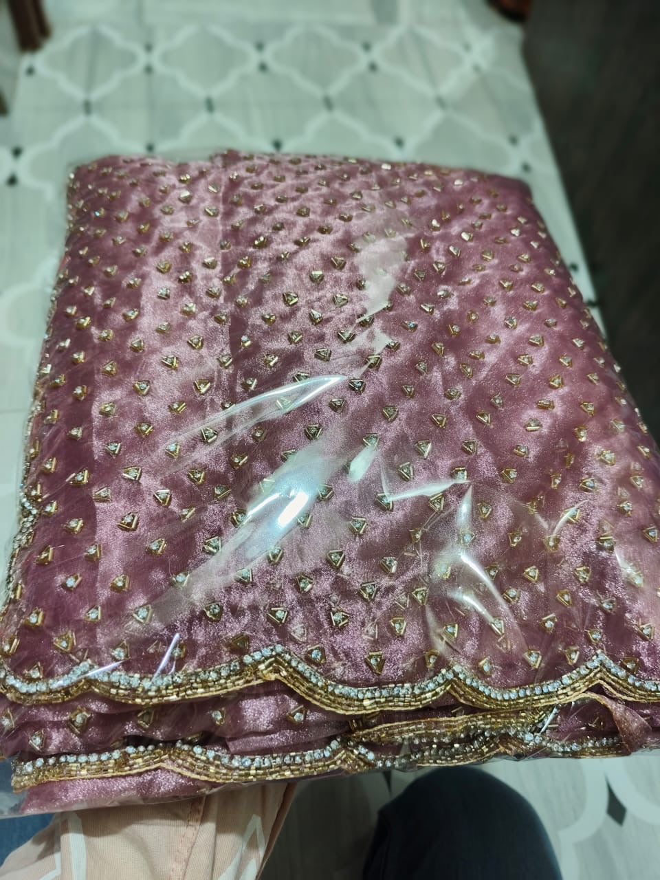Crystal Tissues saree