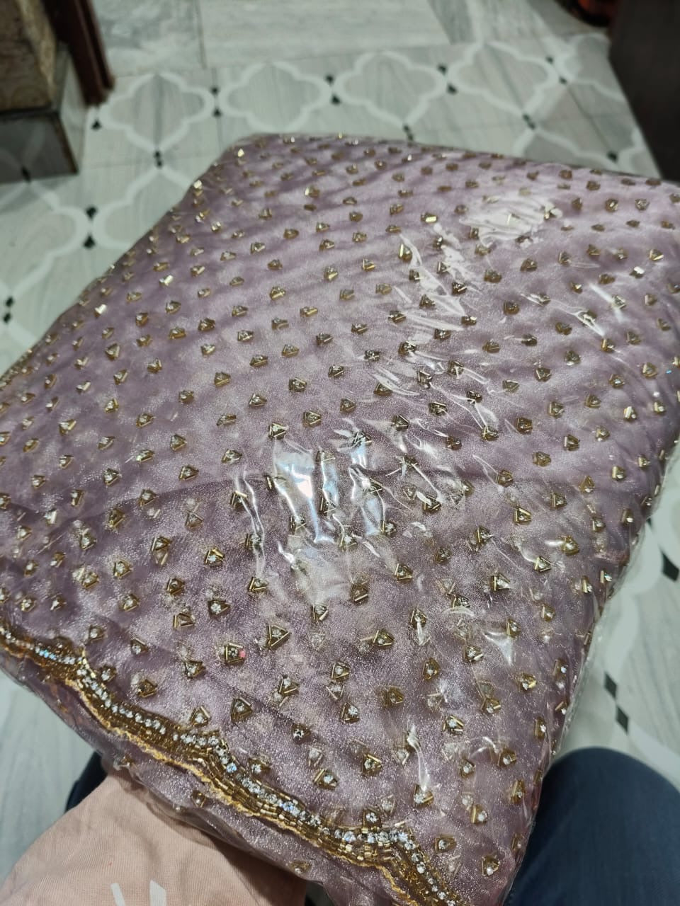 Crystal Tissues saree