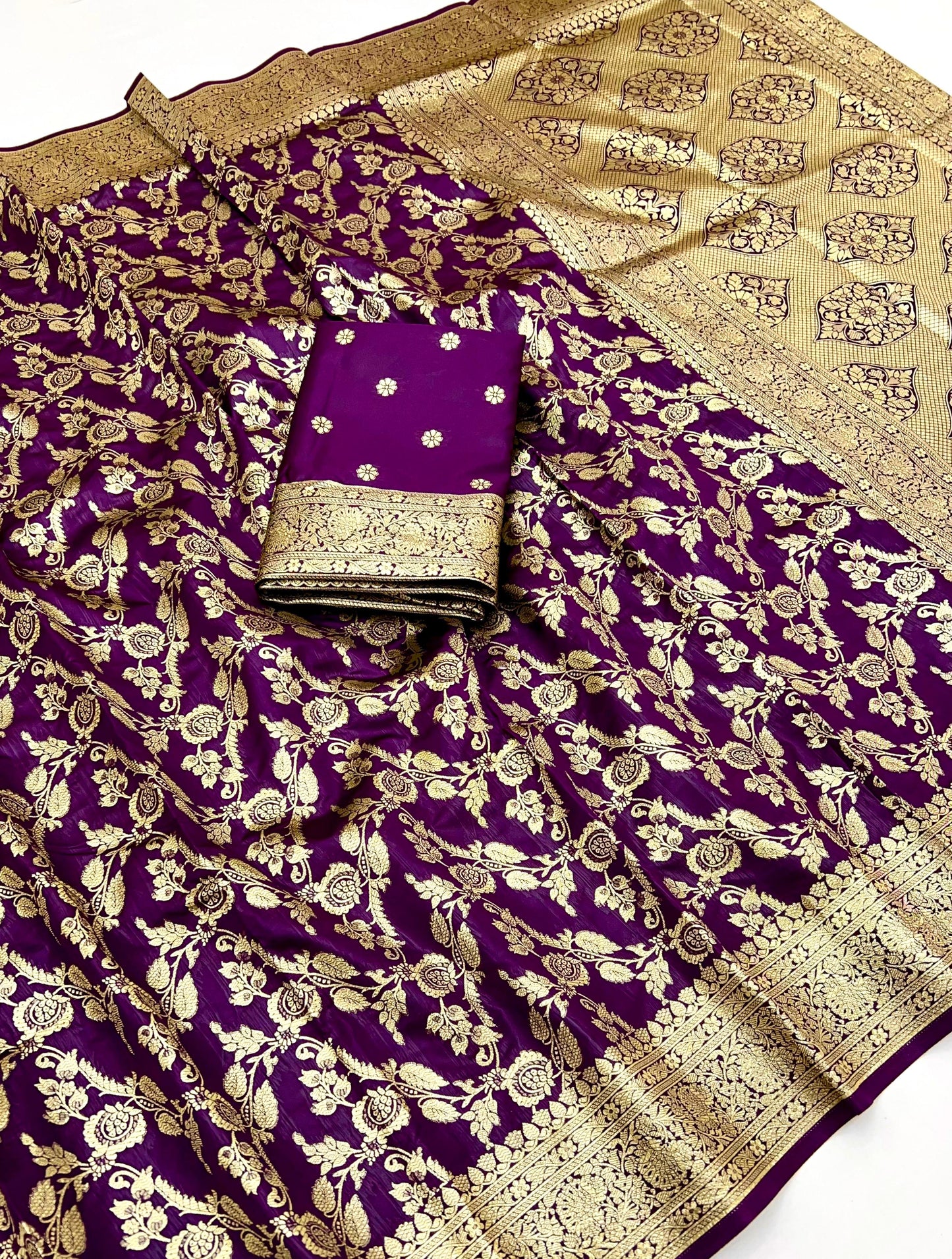 Soft banarasi silk saree