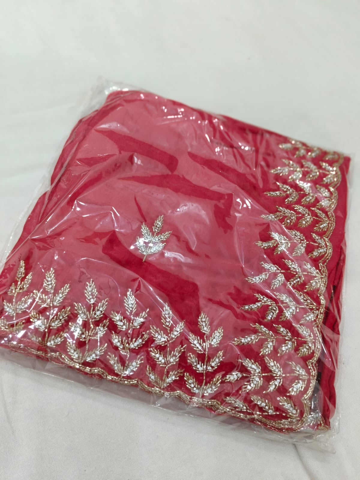 Fendi fabric with diamond stone handwork