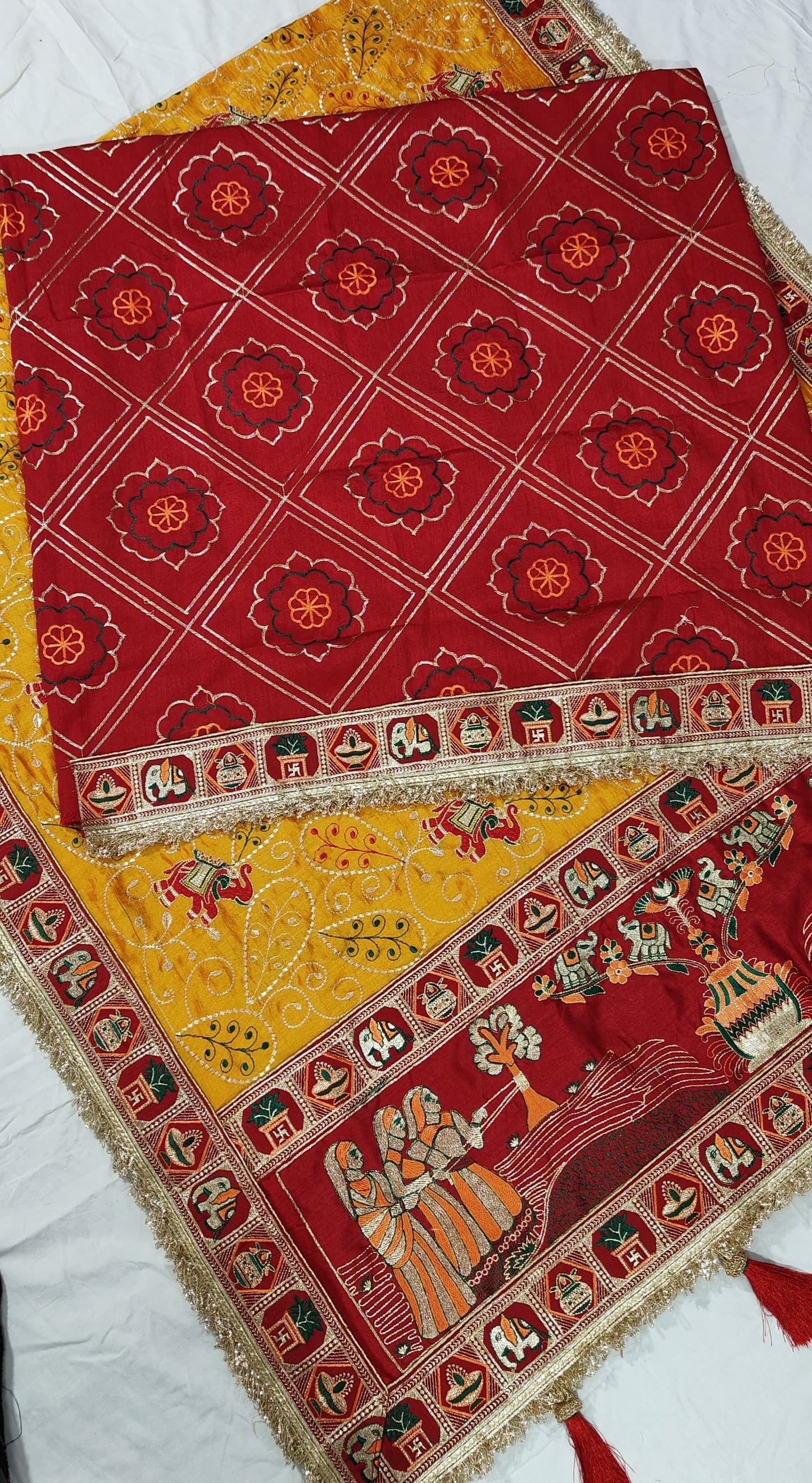 Heavy Vichitra Silk saree