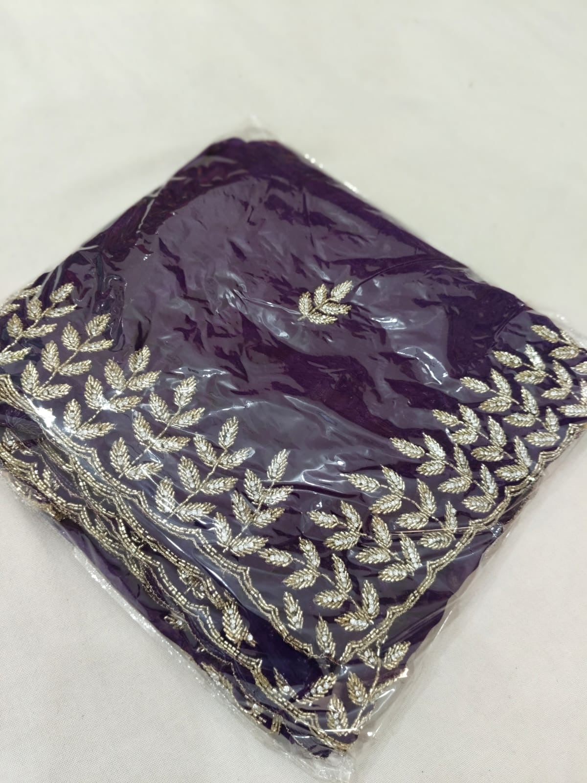 Fendi fabric with diamond stone handwork