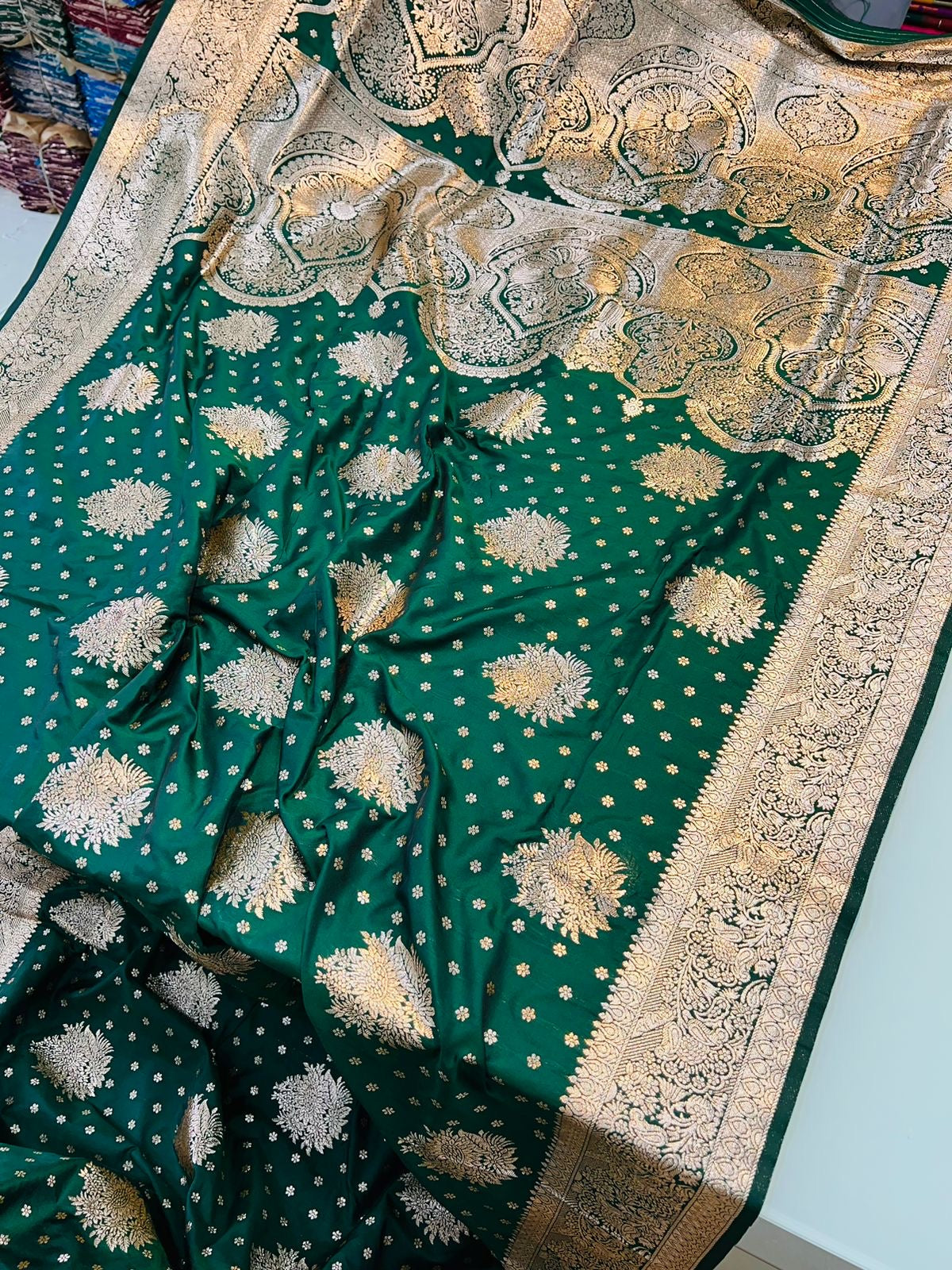 Banarasi silk saree with Pure Banarasi Jari