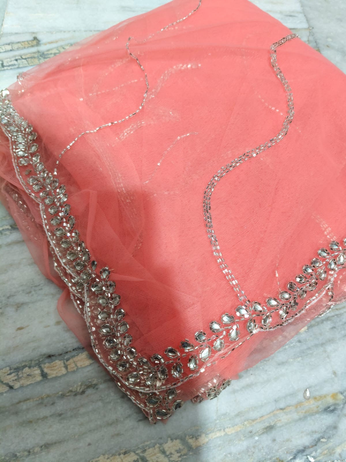 Payal design net handwork saree
