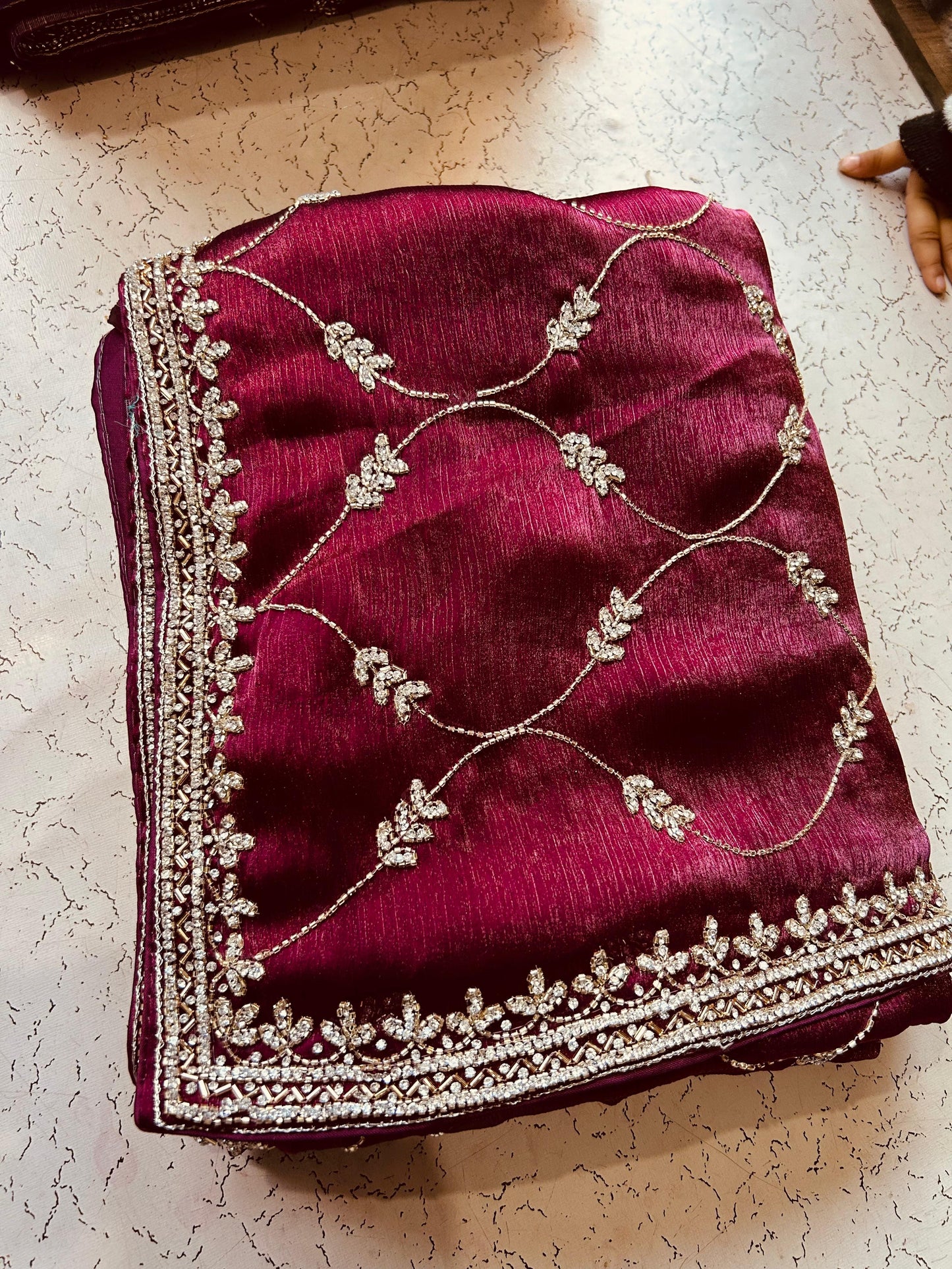 Jimmy Choo jaal design with diamond stone handwork