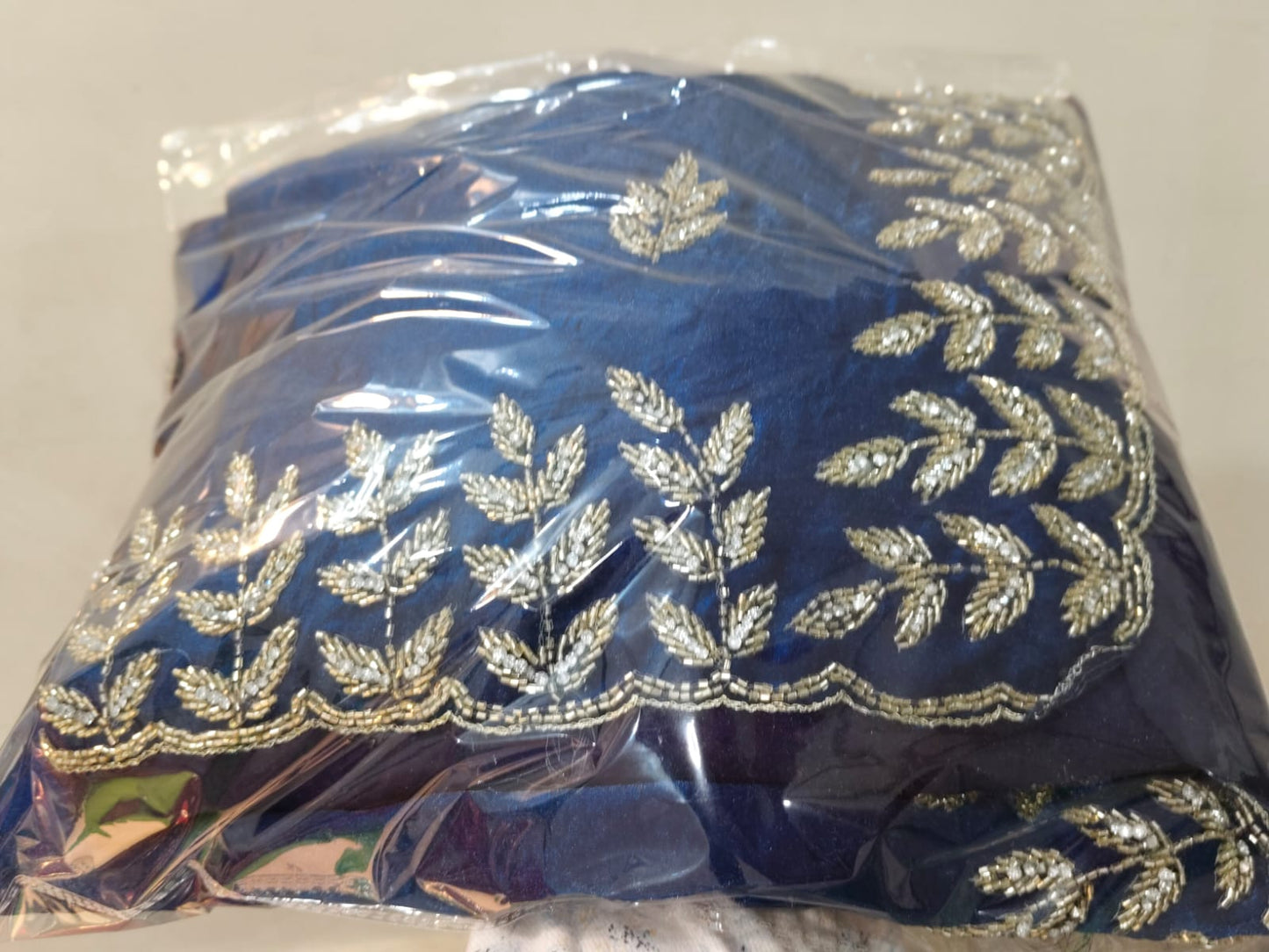 Fendi fabric with diamond stone handwork
