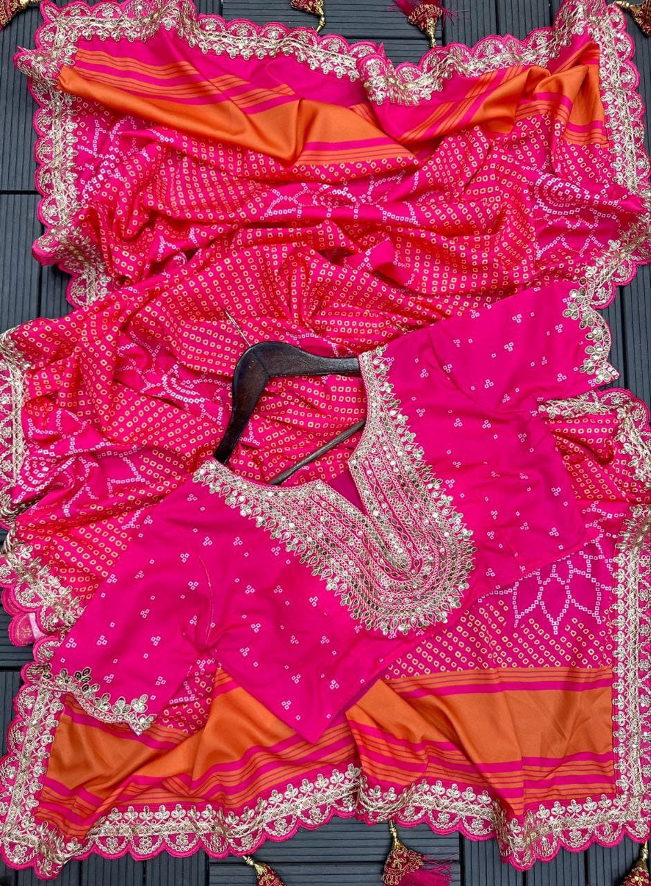 Embroidery Work Digital Print Lehenga Choli