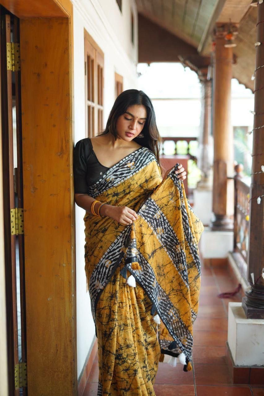 Pure Linen Saree