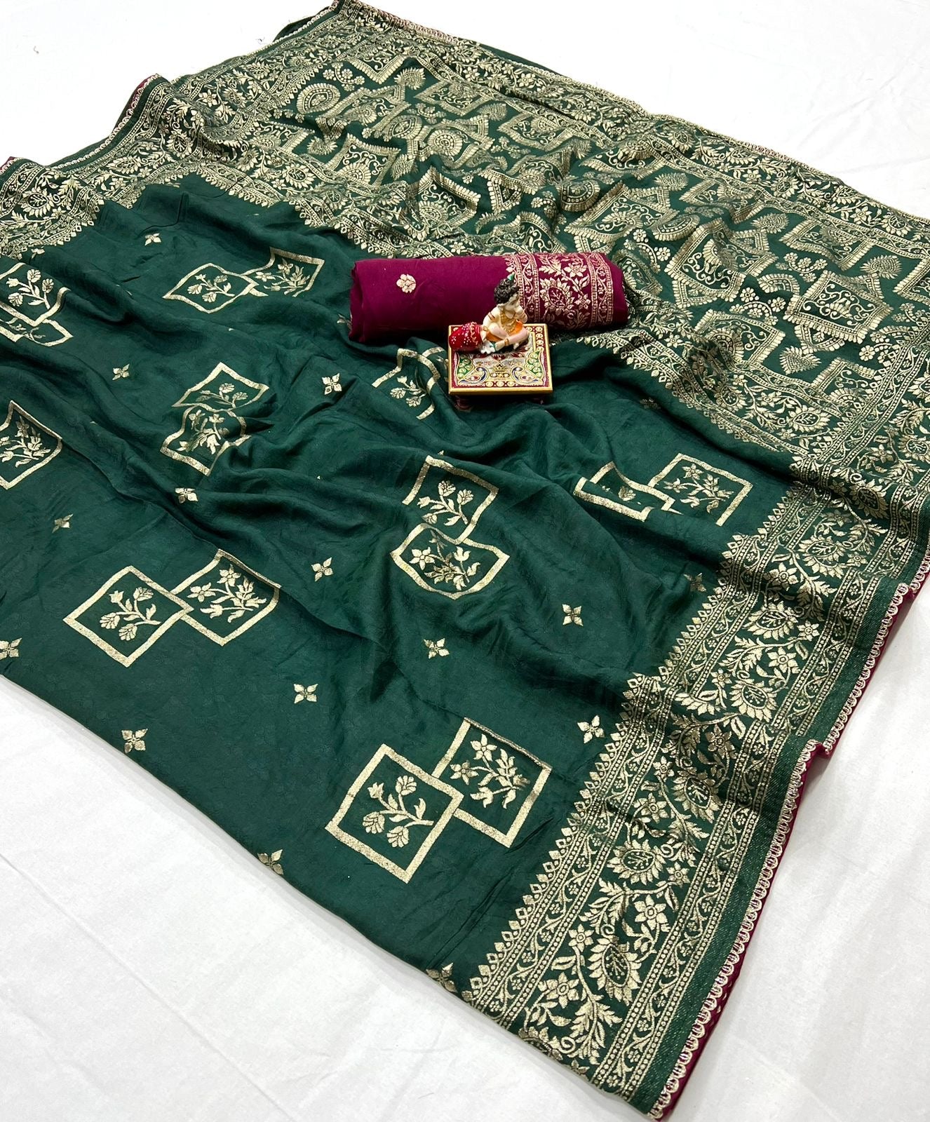 Muslin Silk zari saree