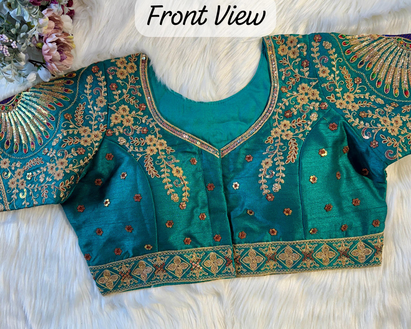PEACOCK BRIDAL BLOUSE