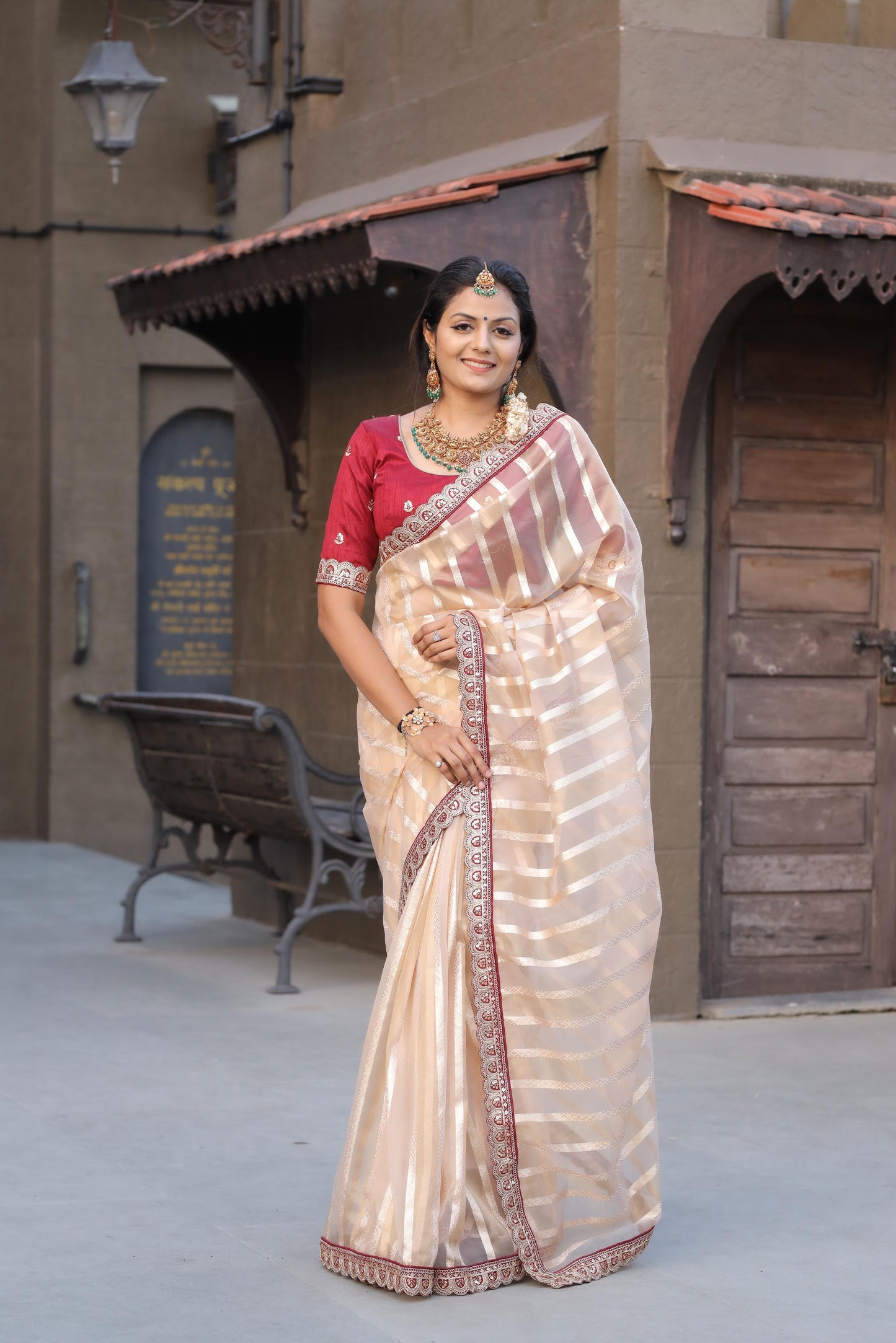 Pure banarasi soft organza silk