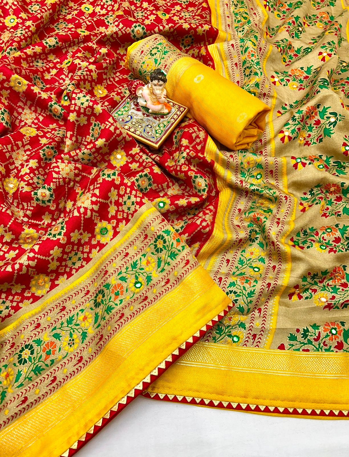 Soft Pashmina Silk Printed Saree