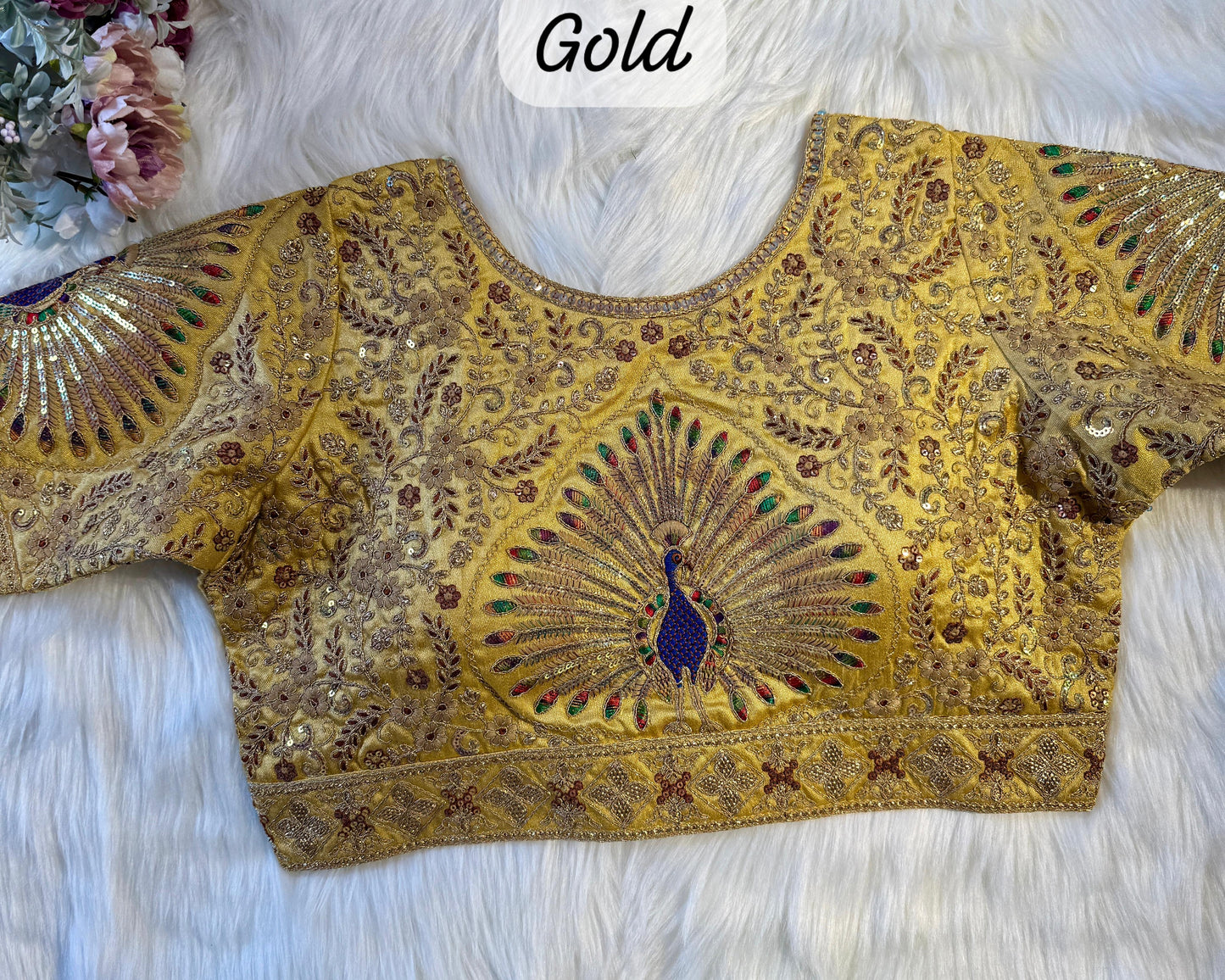 PEACOCK BRIDAL BLOUSE