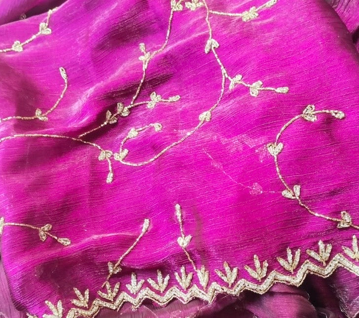 Jimmy choo designer saree with diamond stone handwork