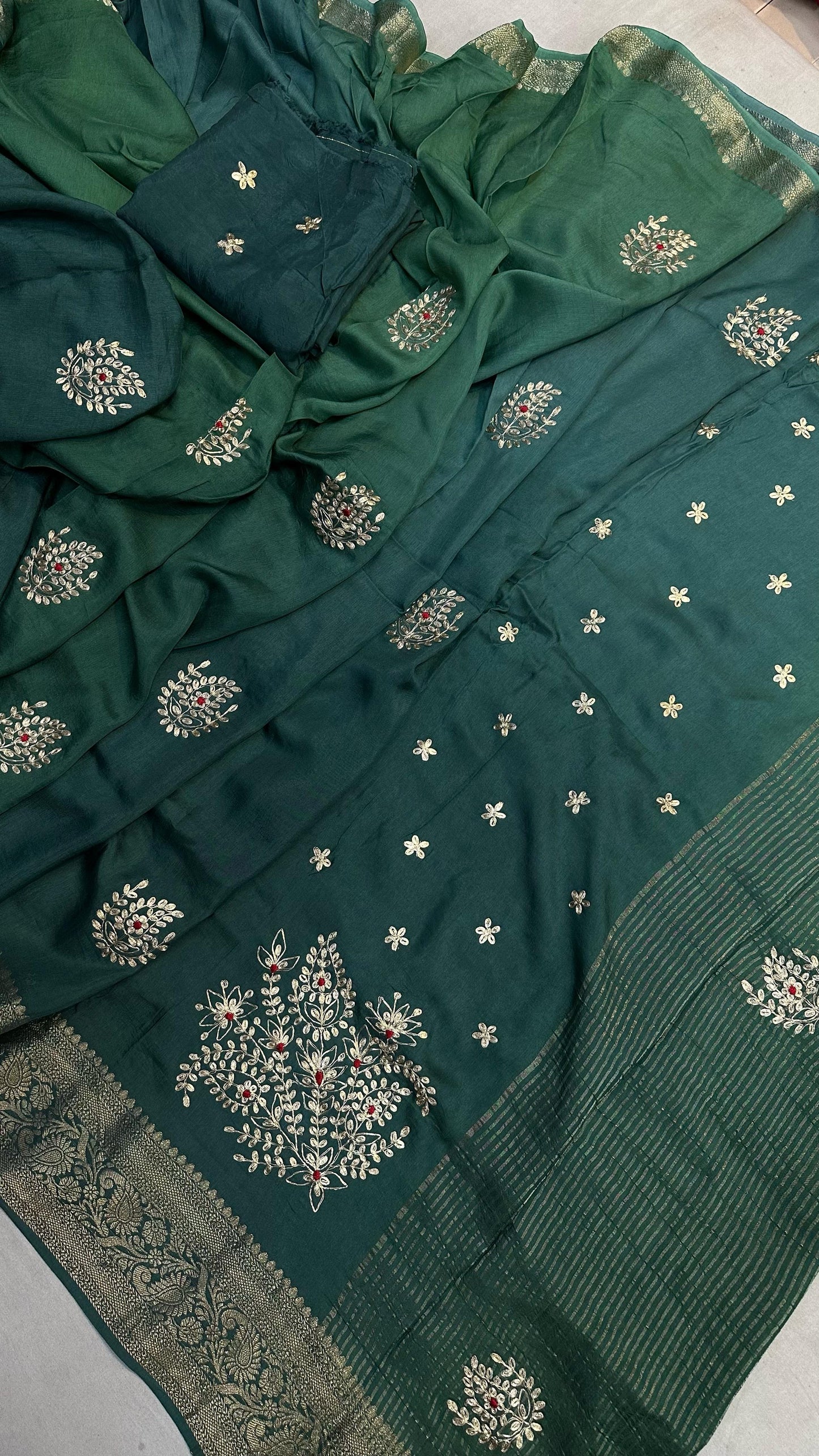 Fabric pure moonga silk jari saree