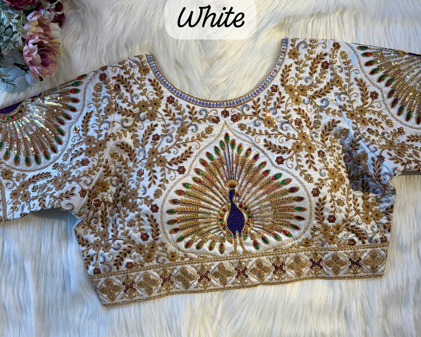 PEACOCK BRIDAL BLOUSE