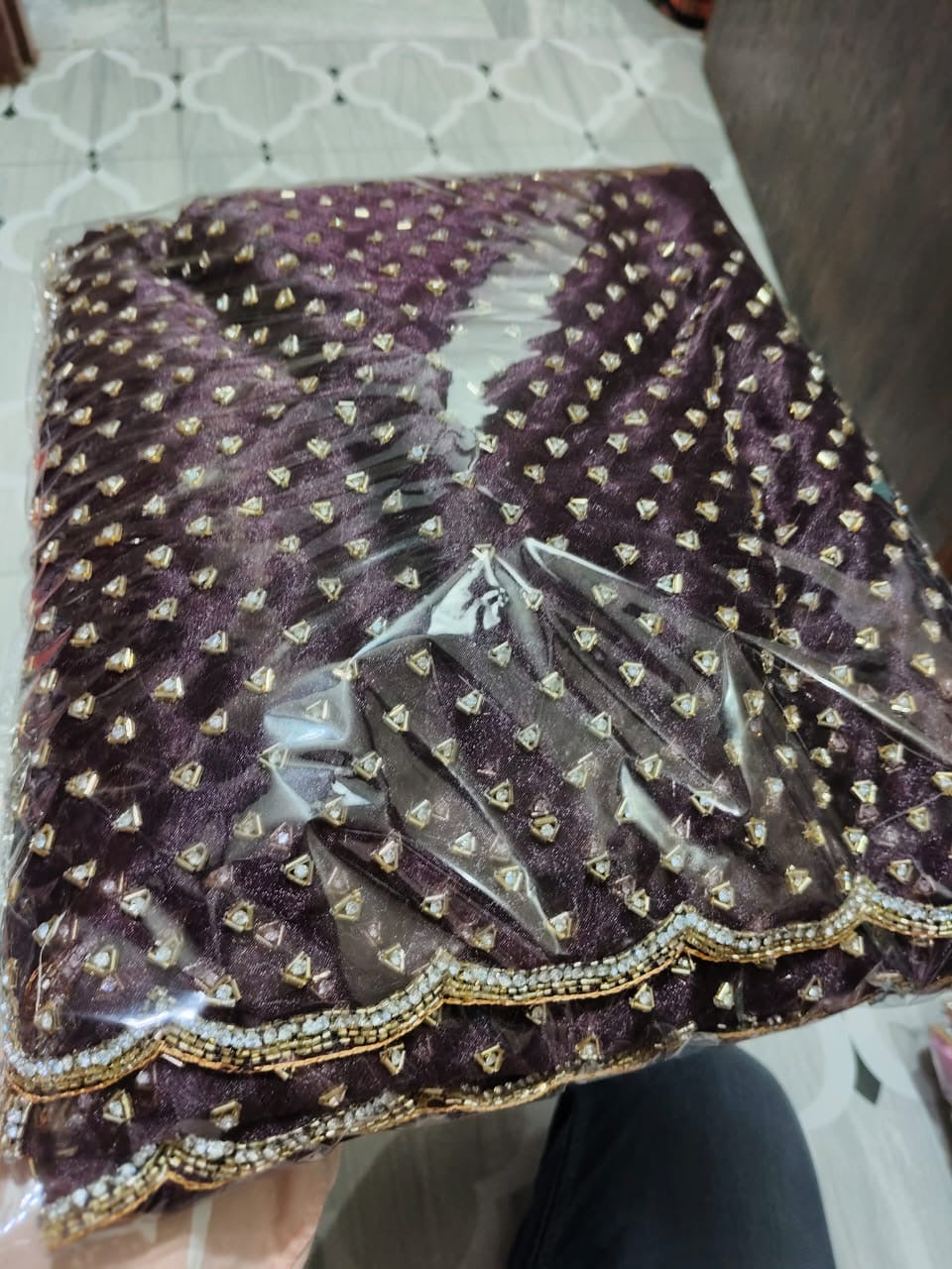 Crystal Tissues saree