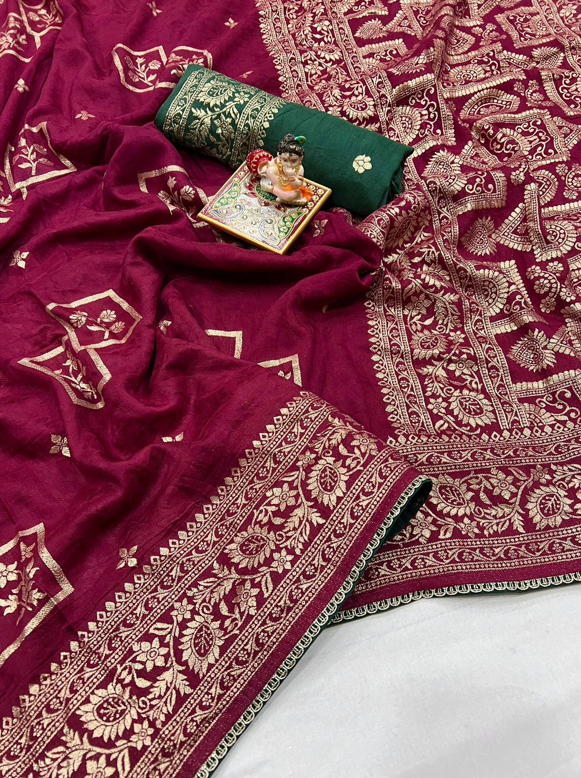 Muslin Silk zari saree
