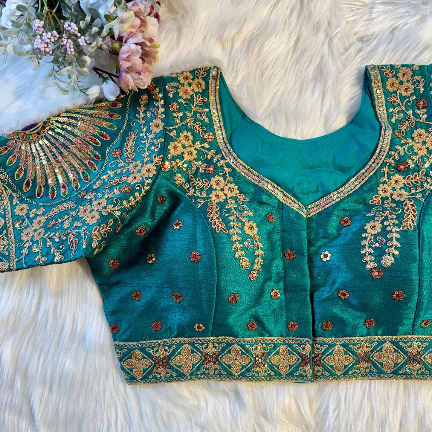 PEACOCK BRIDAL BLOUSE