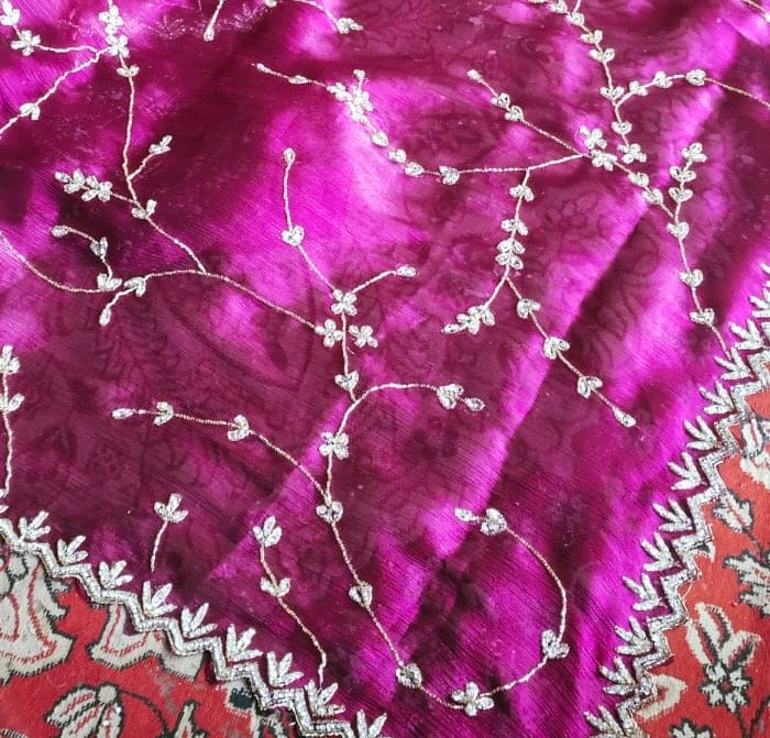 Jimmy choo designer saree with diamond stone handwork