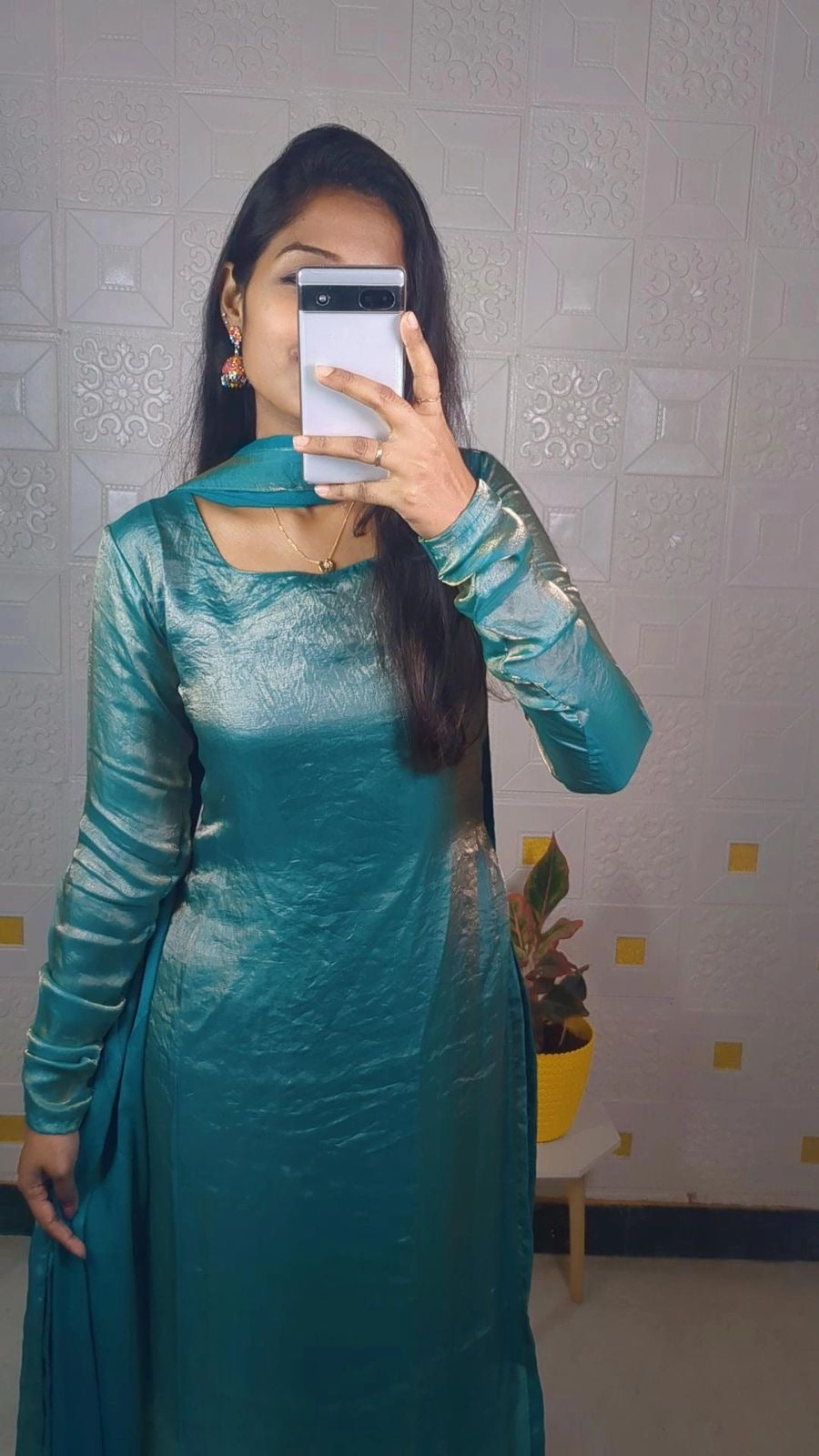 Soft space silk suit set