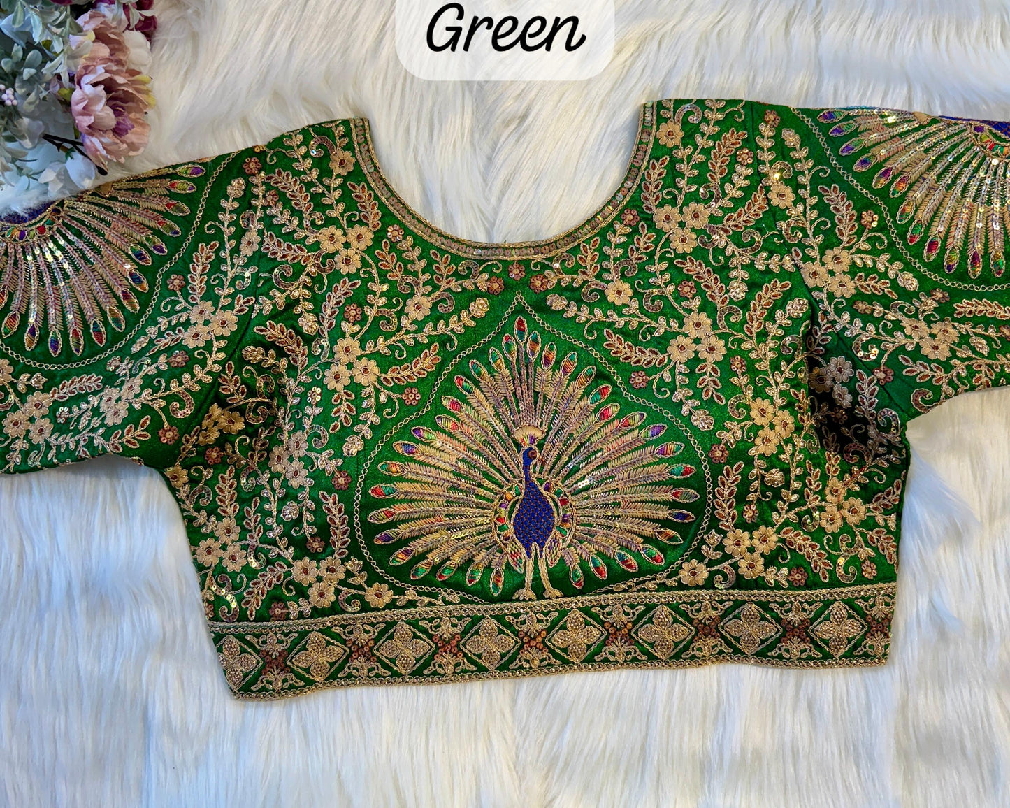 PEACOCK BRIDAL BLOUSE
