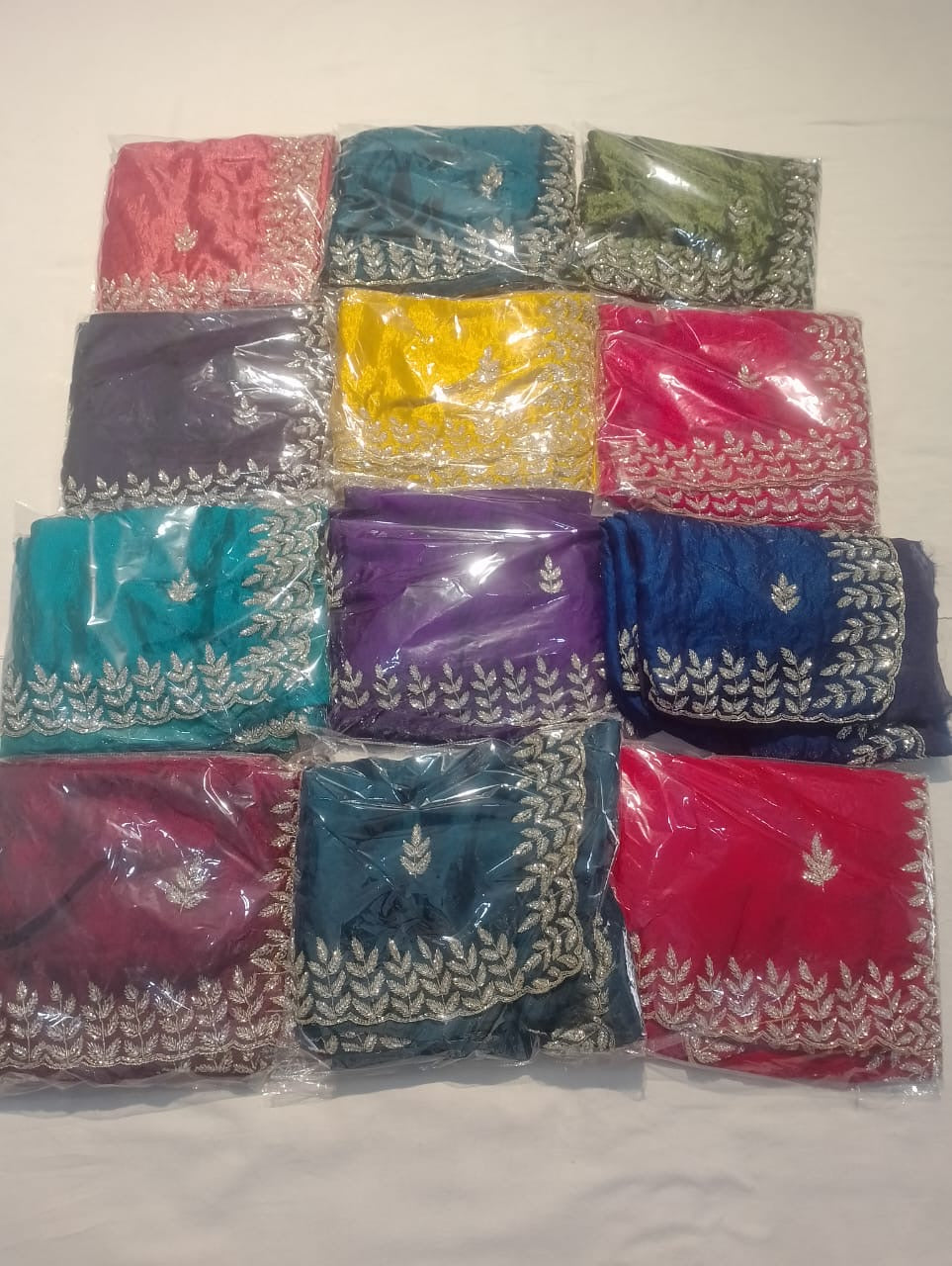 Fendi fabric with diamond stone handwork