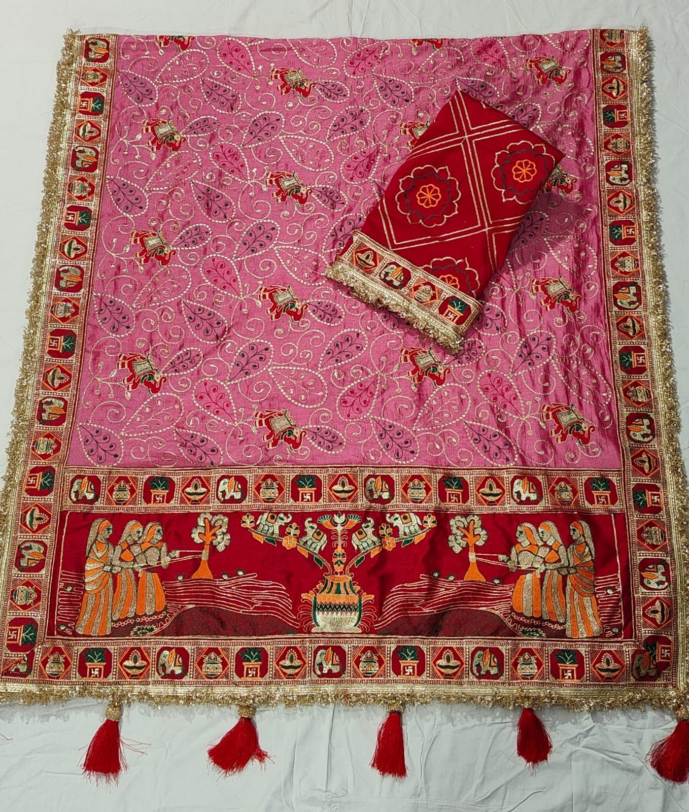 Heavy Vichitra Silk saree
