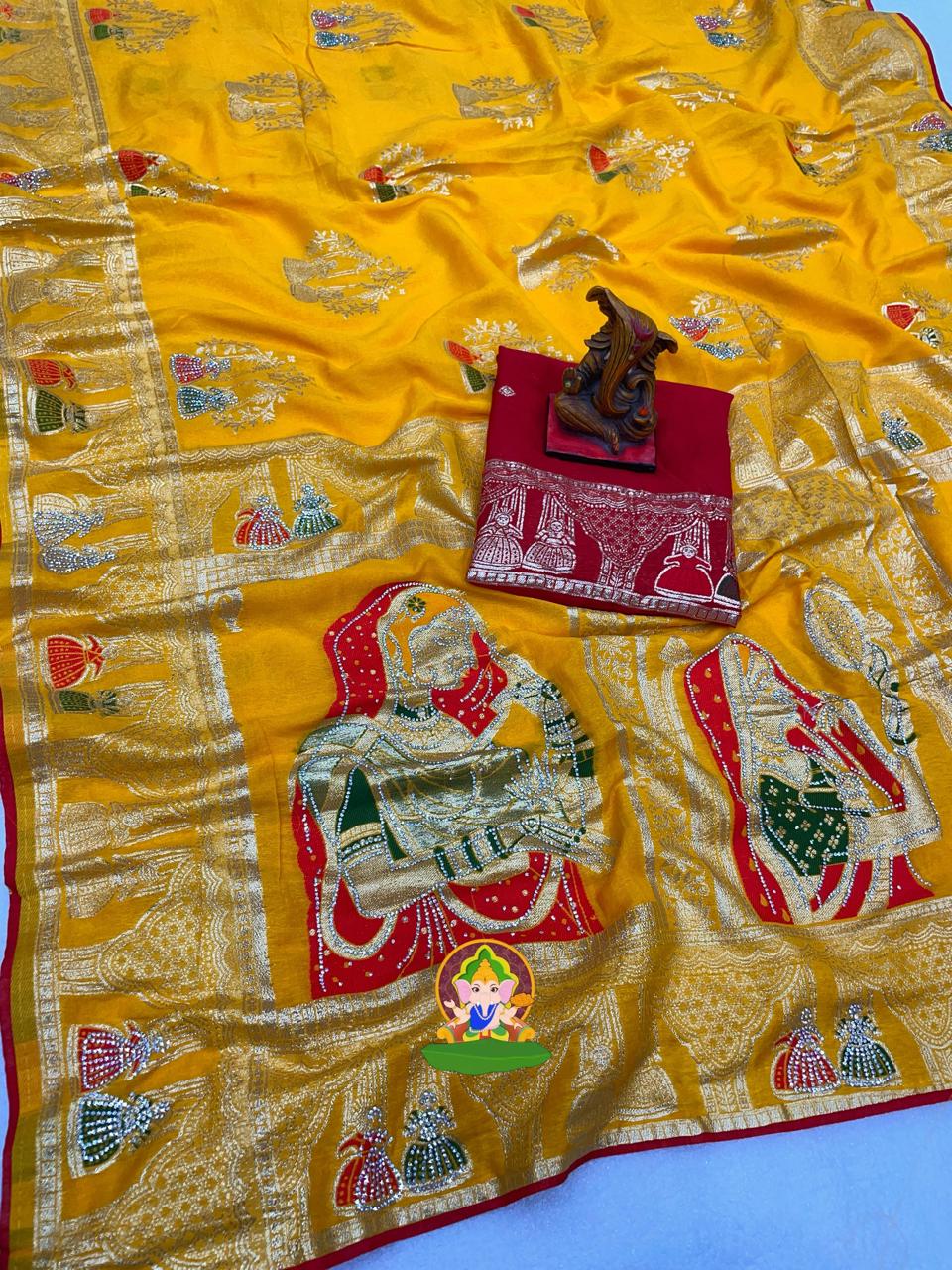 Dulhan Dola Viscose Silk with sirowski work