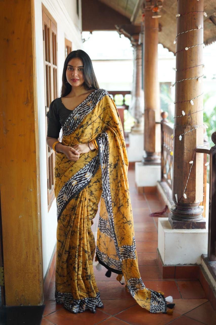 Pure Linen Saree