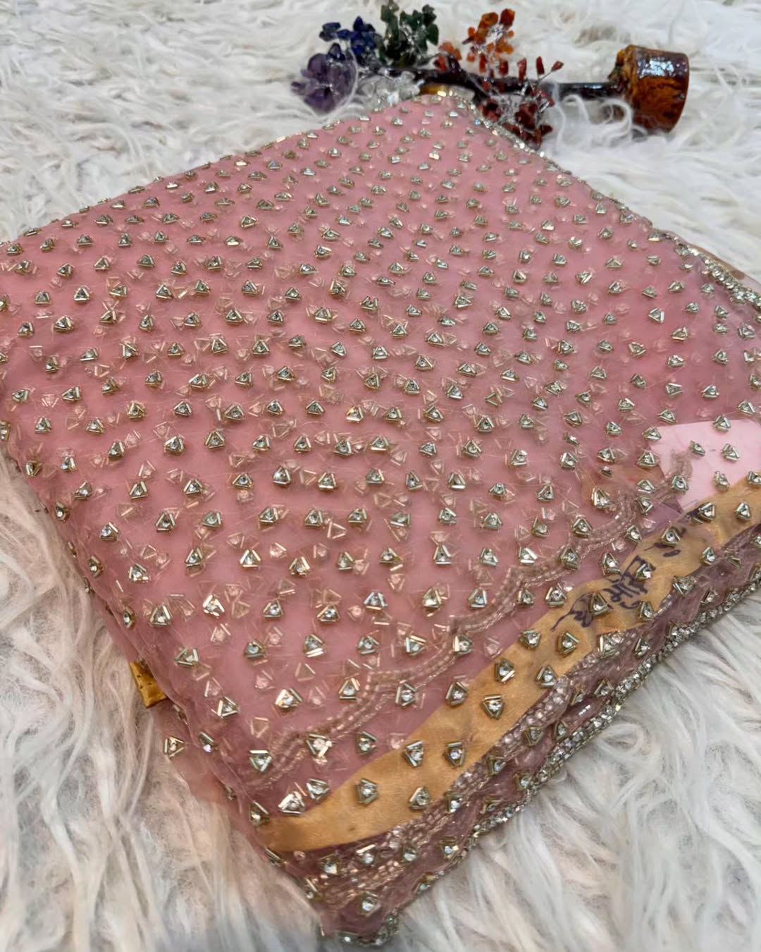 Crystal Tissues saree
