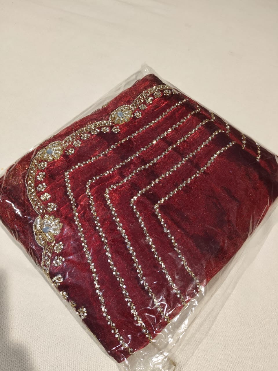 Fendy handwork chain design saree