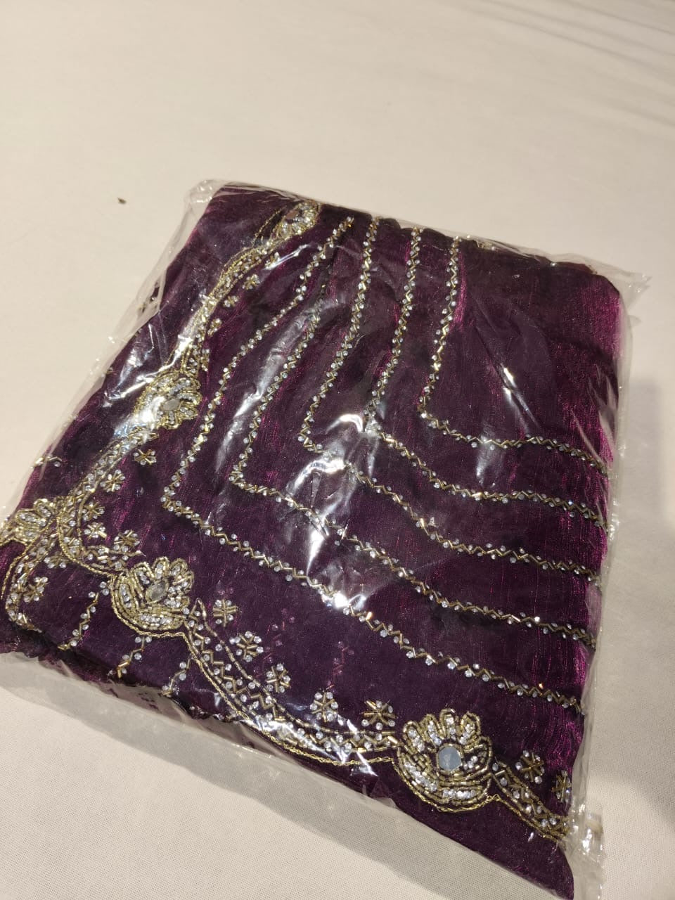 Fendy handwork chain design saree