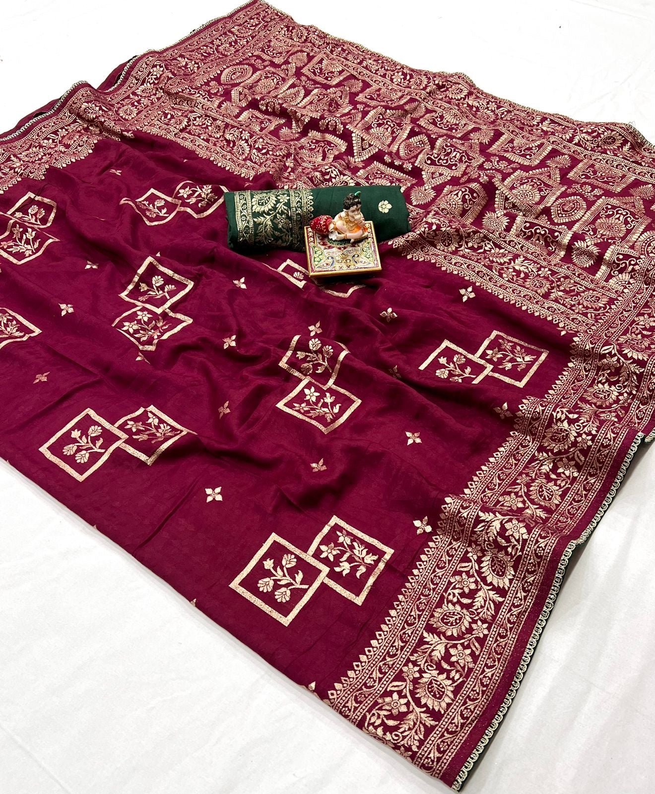 Muslin Silk zari saree