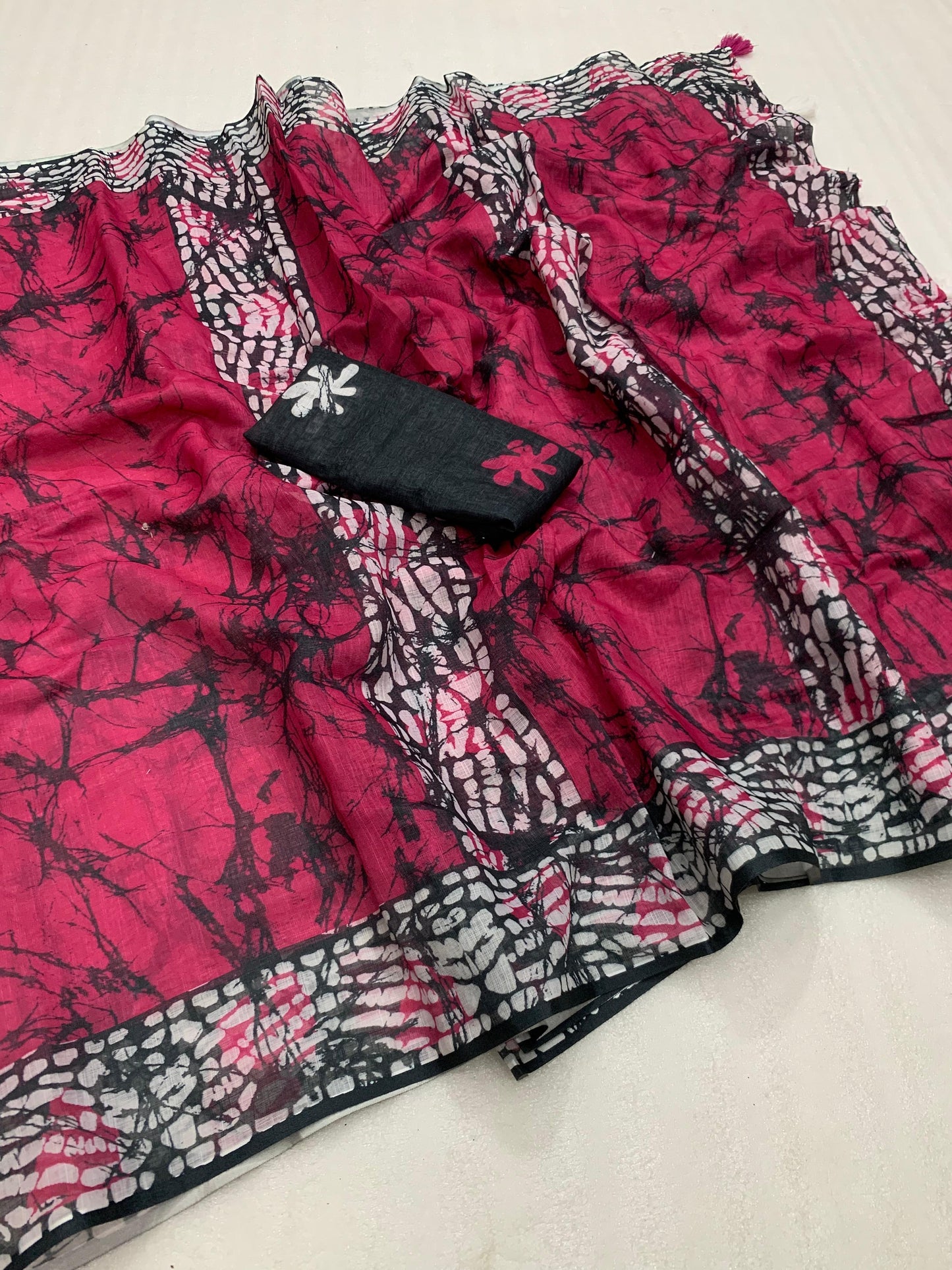 Pure Linen Saree